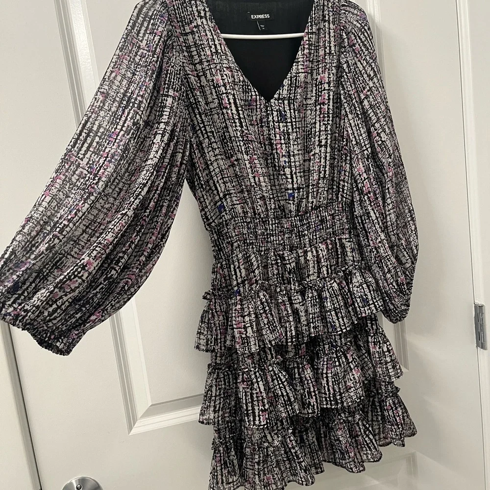 Express Ruffled Short Dress - Picture 3 of 5